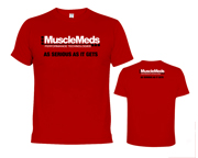 MUSCLEMEDS AS SERIOUS AS IT GETS T-SHIRT POLERA (S) RED